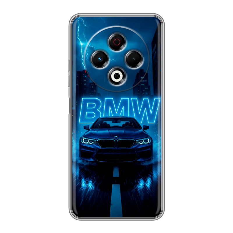 Силиконовый чехол на Tecno Spark 30 4G с принтом BMW БМВ Силиконовый чехол на Tecno Spark 30 4G с принтом BMW БМВ