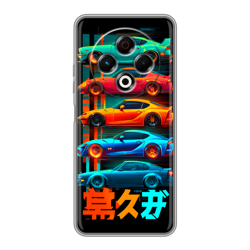 Силиконовый чехол на Tecno Spark 30 4G с принтом машины тачки Силиконовый чехол на Tecno Spark 30 4G с принтом машины тачки
