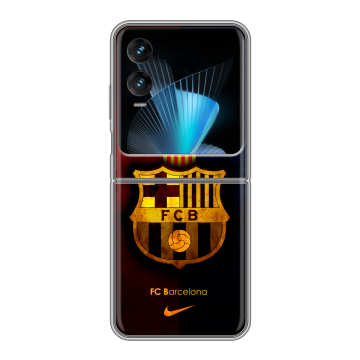 Пластиковый чехол на Infinix Zero Flip с принтом Барселона Barcelona Пластиковый чехол на Infinix Zero Flip с принтом Барселона Barcelona