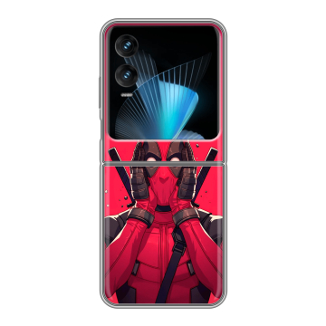 Пластиковый чехол на Infinix Zero Flip с принтом Дедпул Deadpool Пластиковый чехол на Infinix Zero Flip с принтом Дедпул Deadpool