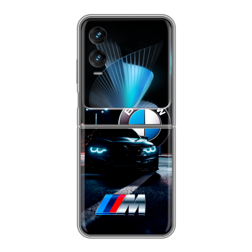 Пластиковый чехол на Infinix Zero Flip с принтом БМВ BMW