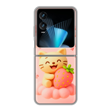 Пластиковый чехол на Infinix Zero Flip с принтом для девочек