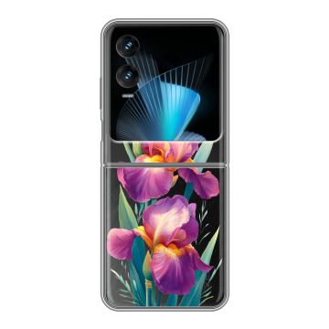 Пластиковый чехол на Infinix Zero Flip с принтом Цветы орхидеи Пластиковый чехол на Infinix Zero Flip с принтом Цветы орхидеи