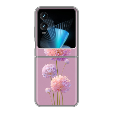 Пластиковый чехол на Infinix Zero Flip с принтом Цветы Пластиковый чехол на Infinix Zero Flip с принтом Цветы