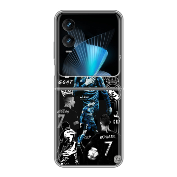 Пластиковый чехол на Infinix Zero Flip с принтом Реал Роналдо Пластиковый чехол на Infinix Zero Flip с принтом Реал Роналдо