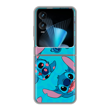 Пластиковый чехол на Infinix Zero Flip с принтом Лило и Стич Пластиковый чехол на Infinix Zero Flip с принтом Лило и Стич