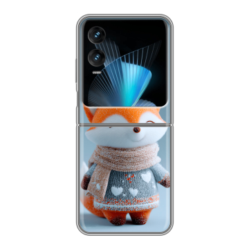 Пластиковый чехол на Infinix Zero Flip с принтом Лиса Пластиковый чехол на Infinix Zero Flip с принтом Лиса