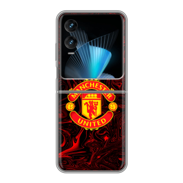 Пластиковый чехол на Infinix Zero Flip с принтом Manchester United Пластиковый чехол на Infinix Zero Flip с принтом Manchester United