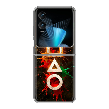 Пластиковый чехол на Infinix Zero Flip с принтом Squid Game Игра кальмара