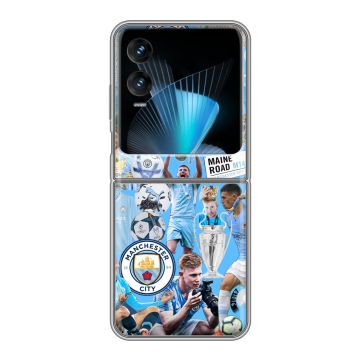 Пластиковый чехол на Infinix Zero Flip с принтом Man City Манчестер Сити Пластиковый чехол на Infinix Zero Flip с принтом Man City Манчестер Сити