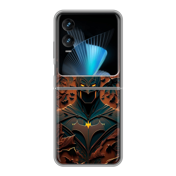Пластиковый чехол на Infinix Zero Flip с принтом Batman Бэтмен Пластиковый чехол на Infinix Zero Flip с принтом Batman Бэтмен