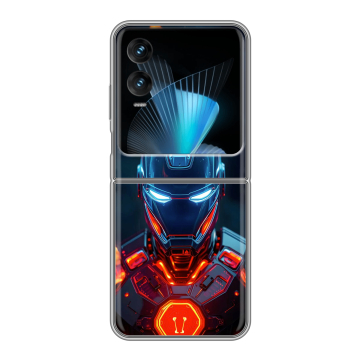 Пластиковый чехол на Infinix Zero Flip с принтом IronMan Железный человек Пластиковый чехол на Infinix Zero Flip с принтом IronMan Железный человек