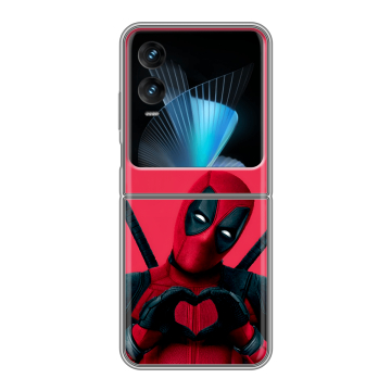 Пластиковый чехол на Infinix Zero Flip с принтом Дедпул Deadpool Пластиковый чехол на Infinix Zero Flip с принтом Дедпул Deadpool