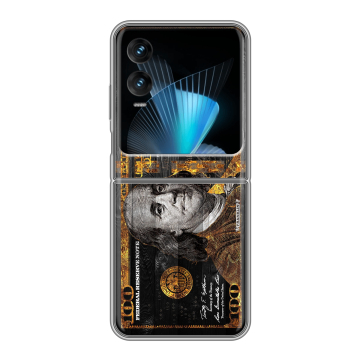 Пластиковый чехол на Infinix Zero Flip с принтом Доллар деньги