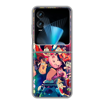 Пластиковый чехол на Infinix Zero Flip с принтом Gravity Falls Гравити Фолз