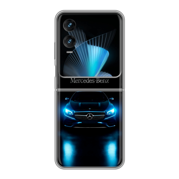 Пластиковый чехол на Infinix Zero Flip с принтом Mercedes Мерседес Пластиковый чехол на Infinix Zero Flip с принтом Mercedes Мерседес