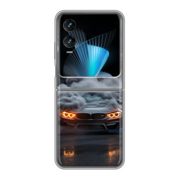 Пластиковый чехол на Infinix Zero Flip с принтом BMW БМВ