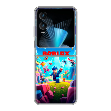 Пластиковый чехол на Infinix Zero Flip с принтом Roblox Роблокс Пластиковый чехол на Infinix Zero Flip с принтом Roblox Роблокс