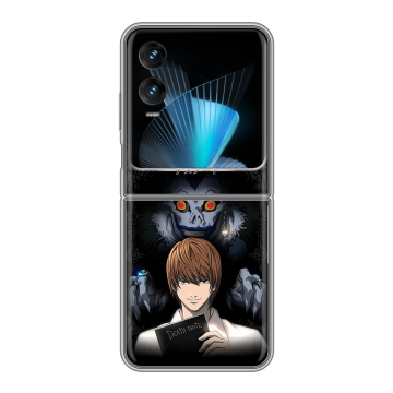 Пластиковый чехол на Infinix Zero Flip с принтом Death note Тетрадь смерти Пластиковый чехол на Infinix Zero Flip с принтом Death note Тетрадь смерти