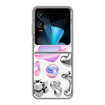 Пластиковый чехол на Infinix Zero Flip с принтом Y2K