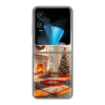 Пластиковый чехол на Infinix Zero Flip с принтом Новый год Пластиковый чехол на Infinix Zero Flip с принтом Новый год