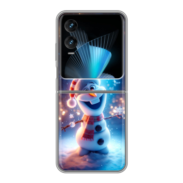 Пластиковый чехол на Infinix Zero Flip с принтом Новый год Пластиковый чехол на Infinix Zero Flip с принтом Новый год