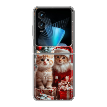Пластиковый чехол на Infinix Zero Flip с принтом Новый год Пластиковый чехол на Infinix Zero Flip с принтом Новый год