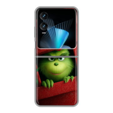 Пластиковый чехол на Infinix Zero Flip с принтом Новый год Пластиковый чехол на Infinix Zero Flip с принтом Новый год