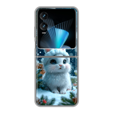 Пластиковый чехол на Infinix Zero Flip с принтом Новый год Пластиковый чехол на Infinix Zero Flip с принтом Новый год