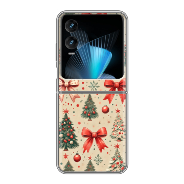 Пластиковый чехол на Infinix Zero Flip с принтом Новый год Пластиковый чехол на Infinix Zero Flip с принтом Новый год