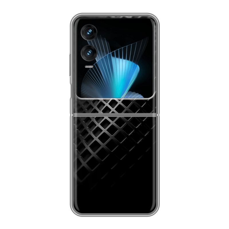 Пластиковый чехол на Infinix Zero Flip с принтом Текстура металла Пластиковый чехол на Infinix Zero Flip с принтом Текстура металла