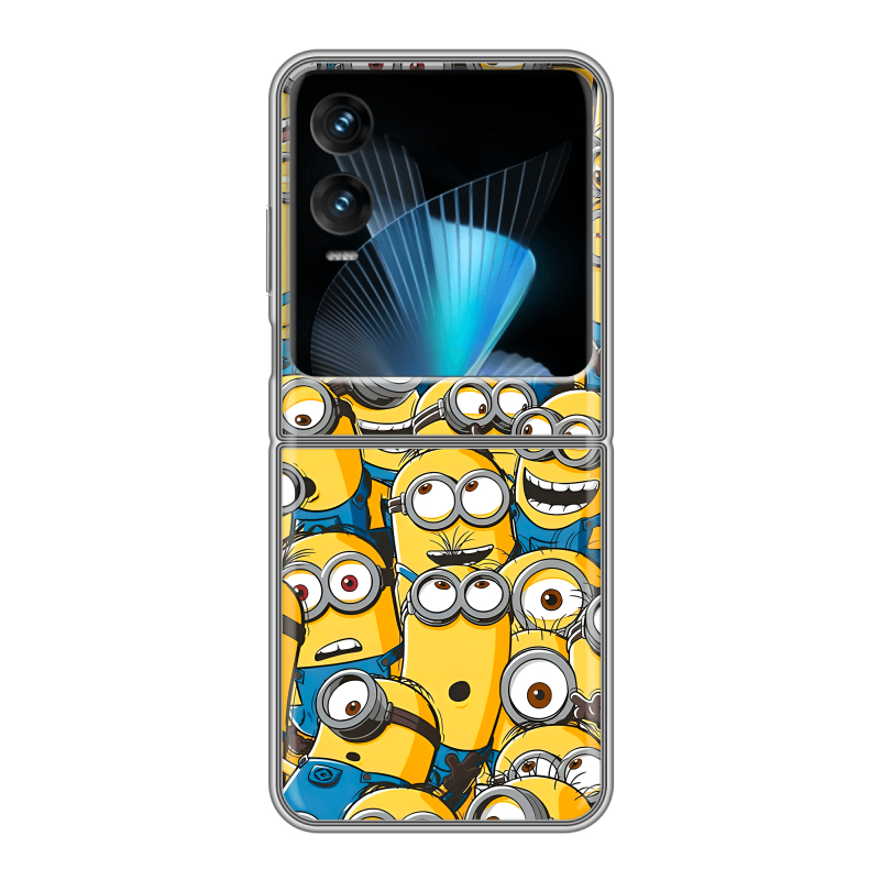 Пластиковый чехол на Infinix Zero Flip с принтом Миньоны Пластиковый чехол на Infinix Zero Flip с принтом Миньоны