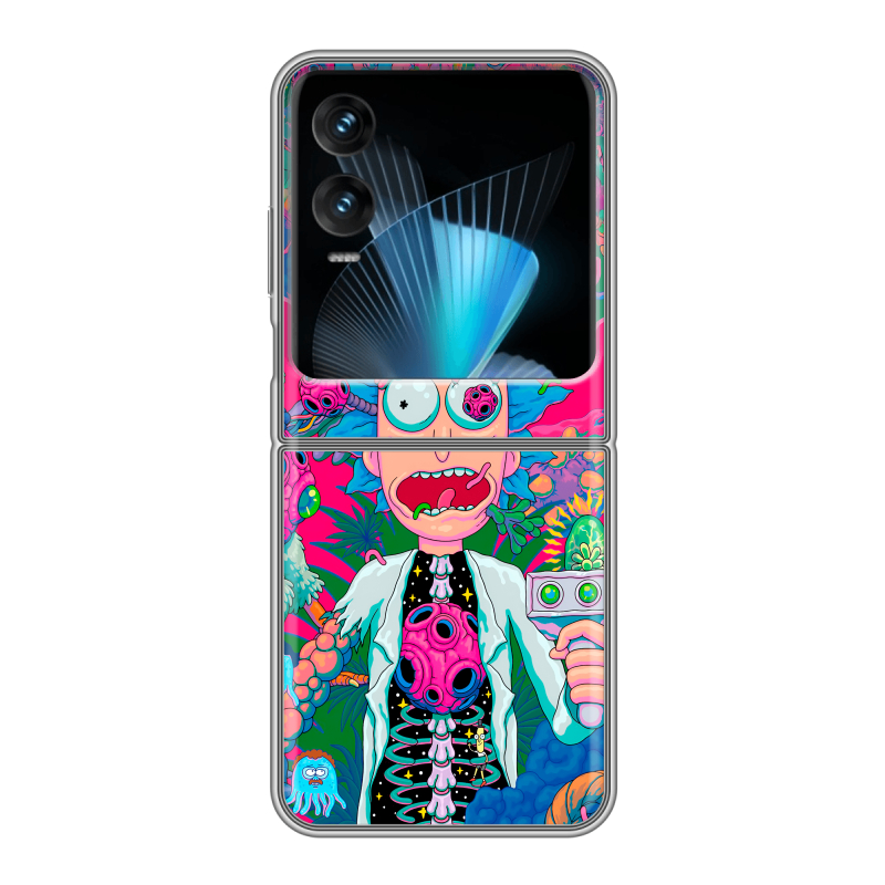 Пластиковый чехол на Infinix Zero Flip с принтом Рик и Морти Rick Morty Пластиковый чехол на Infinix Zero Flip с принтом Рик и Морти Rick Morty