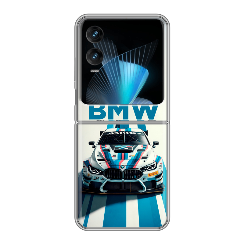Пластиковый чехол на Infinix Zero Flip с принтом БМВ BMW Пластиковый чехол на Infinix Zero Flip с принтом БМВ BMW