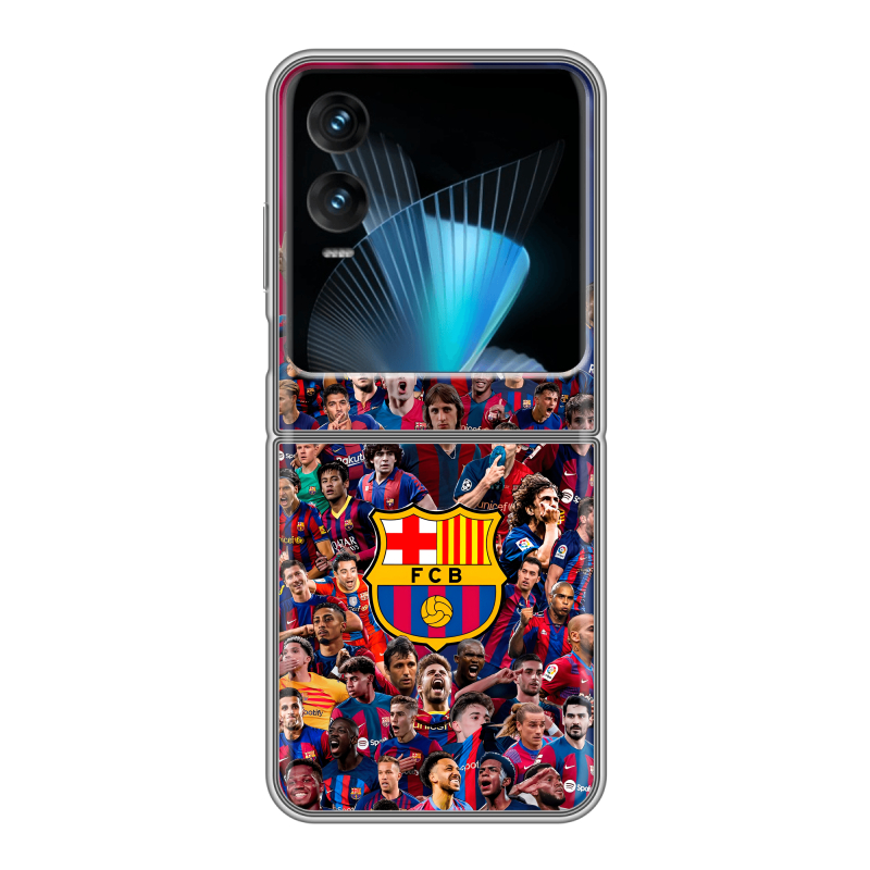Пластиковый чехол на Infinix Zero Flip с принтом Барселона Barcelona Пластиковый чехол на Infinix Zero Flip с принтом Барселона Barcelona