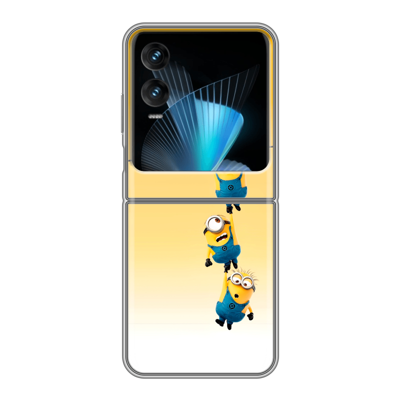 Пластиковый чехол на Infinix Zero Flip с принтом Миньоны Пластиковый чехол на Infinix Zero Flip с принтом Миньоны