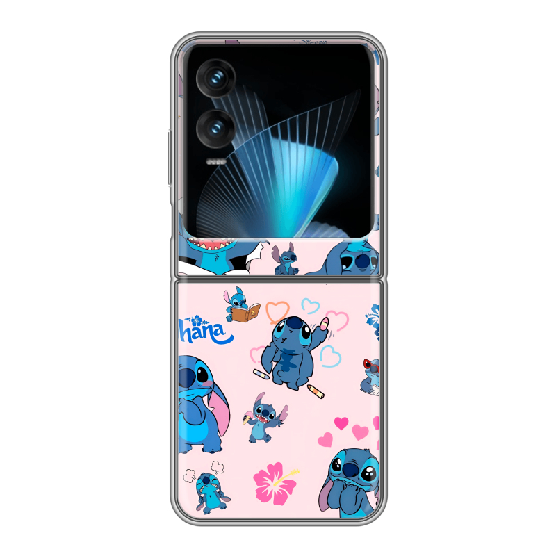 Пластиковый чехол на Infinix Zero Flip с принтом Лило и Стич Пластиковый чехол на Infinix Zero Flip с принтом Лило и Стич