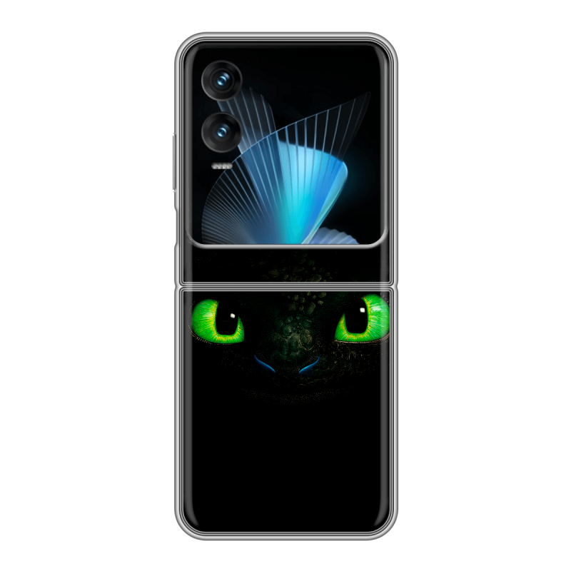 Пластиковый чехол на Infinix Zero Flip с принтом Как приручить дракона Пластиковый чехол на Infinix Zero Flip с принтом Как приручить дракона
