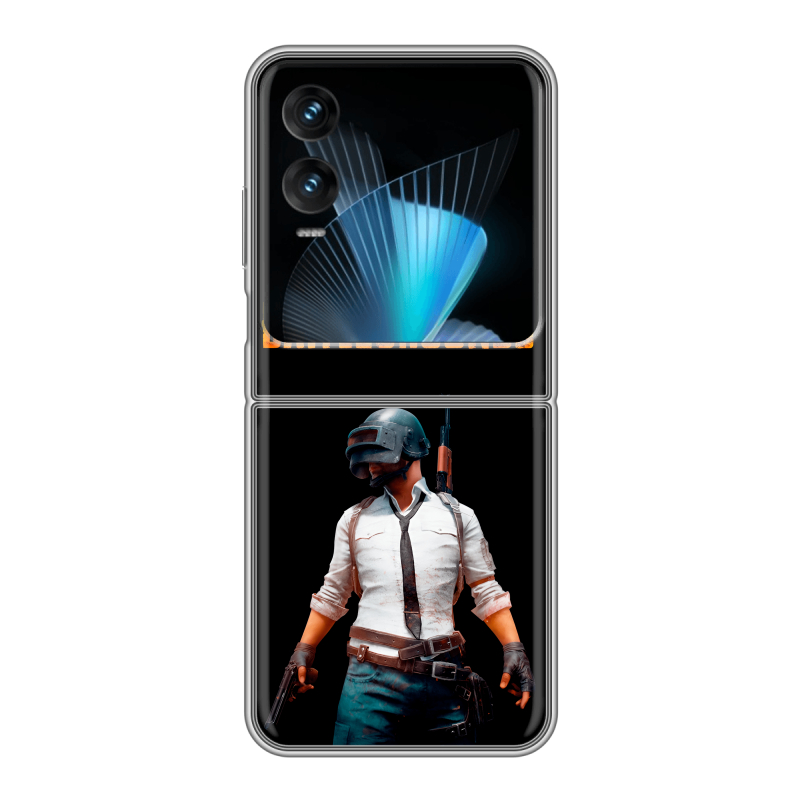 Пластиковый чехол на Infinix Zero Flip с принтом PUGB ПАГБ Пластиковый чехол на Infinix Zero Flip с принтом PUGB ПАГБ