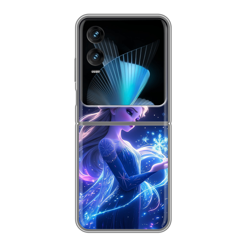 Пластиковый чехол на Infinix Zero Flip с принтом Холодное сердце Frozen Пластиковый чехол на Infinix Zero Flip с принтом Холодное сердце Frozen