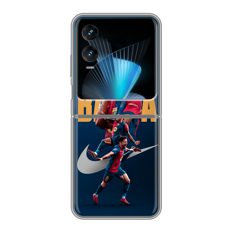 Пластиковый чехол на Infinix Zero Flip с принтом Барселона Barca Yamal Пластиковый чехол на Infinix Zero Flip с принтом Барселона Barca Yamal