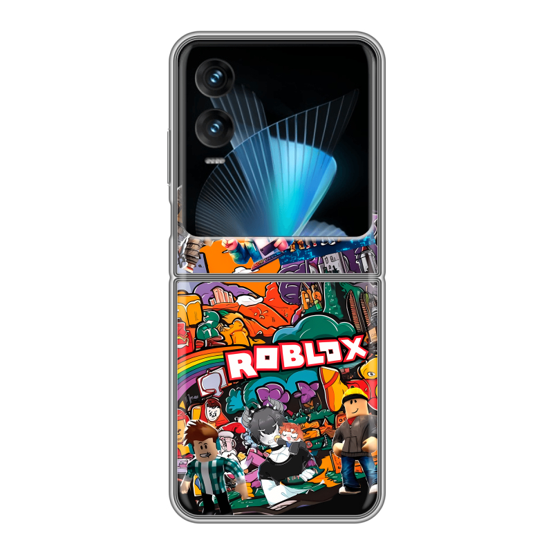 Пластиковый чехол на Infinix Zero Flip с принтом Roblox Роблокс Пластиковый чехол на Infinix Zero Flip с принтом Roblox Роблокс