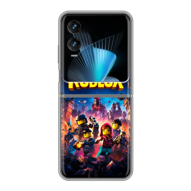 Пластиковый чехол на Infinix Zero Flip с принтом Roblox Роблокс Пластиковый чехол на Infinix Zero Flip с принтом Roblox Роблокс