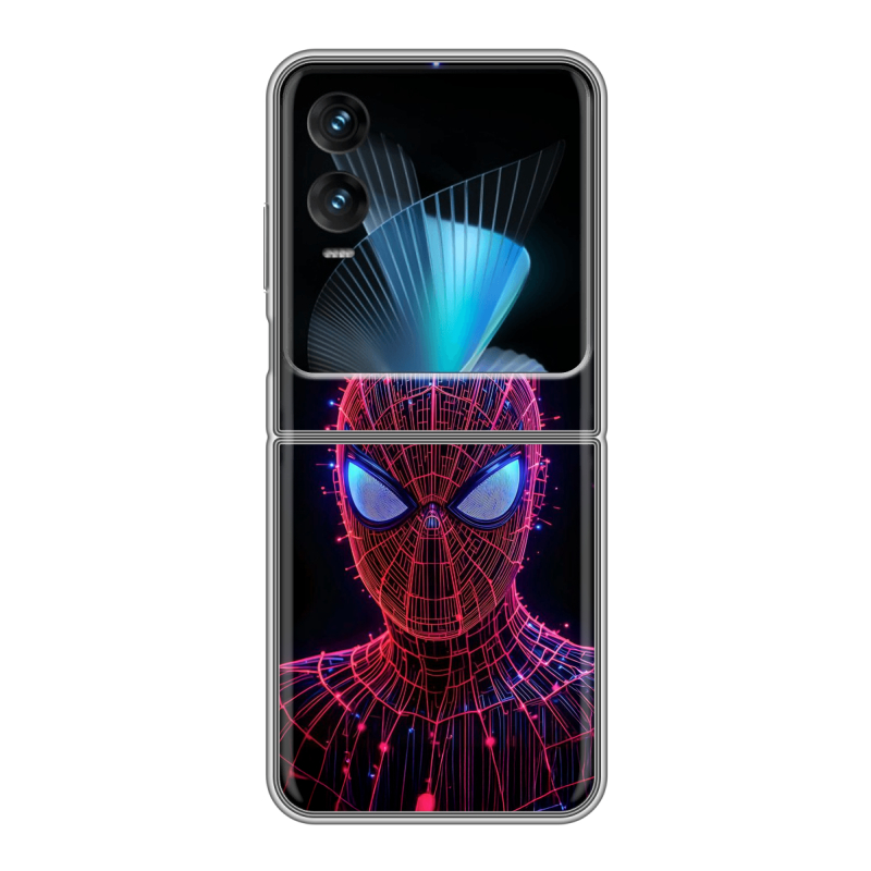 Пластиковый чехол на Infinix Zero Flip с принтом Spiderman Человек паук Пластиковый чехол на Infinix Zero Flip с принтом Spiderman Человек паук