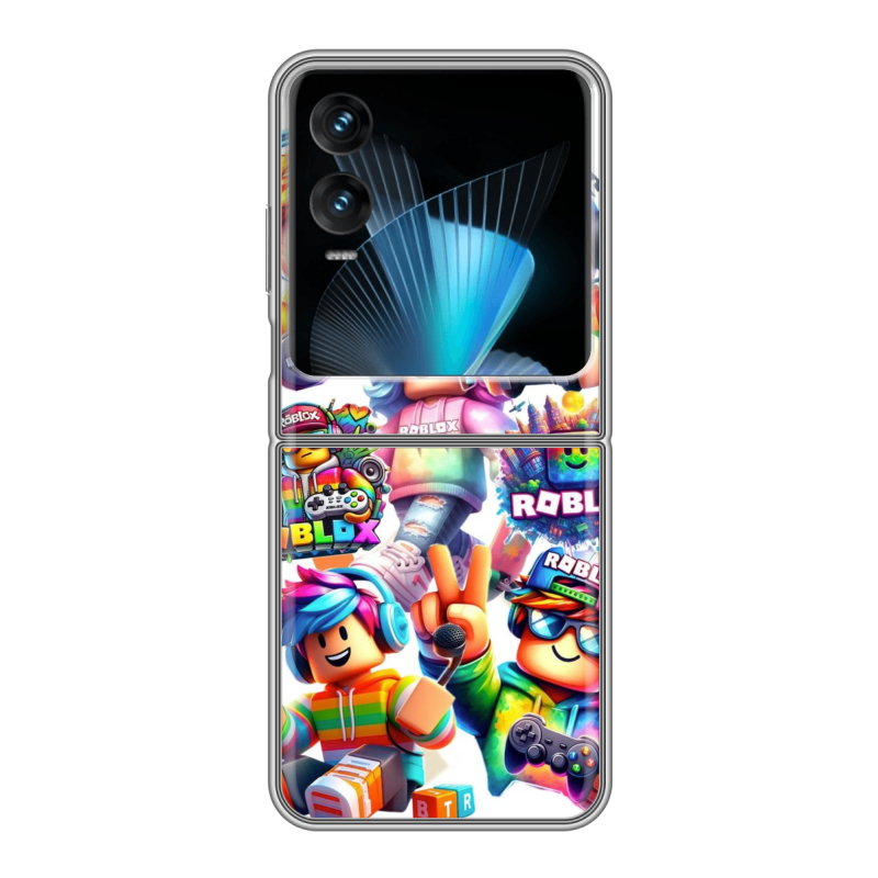 Пластиковый чехол на Infinix Zero Flip с принтом Roblox Роблокс Пластиковый чехол на Infinix Zero Flip с принтом Roblox Роблокс