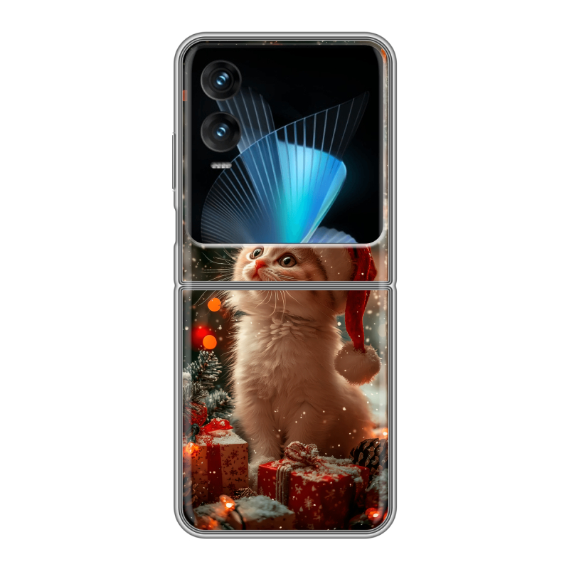 Пластиковый чехол на Infinix Zero Flip с принтом Новый год Пластиковый чехол на Infinix Zero Flip с принтом Новый год