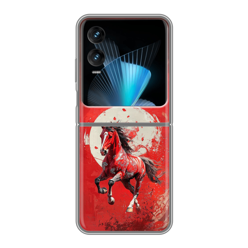 Пластиковый чехол на Infinix Zero Flip с принтом Новый год Пластиковый чехол на Infinix Zero Flip с принтом Новый год