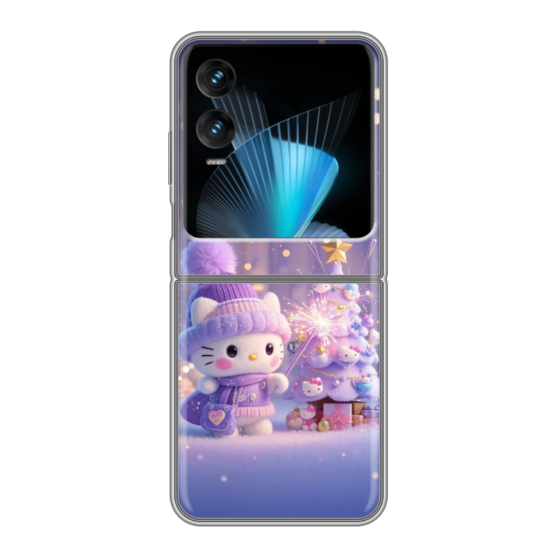 Пластиковый чехол на Infinix Zero Flip с принтом Новый год Пластиковый чехол на Infinix Zero Flip с принтом Новый год