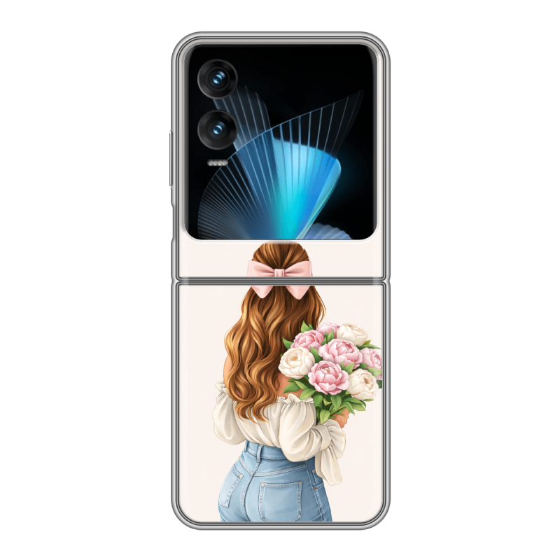 Пластиковый чехол на Infinix Zero Flip с принтом женский Пластиковый чехол на Infinix Zero Flip с принтом женский