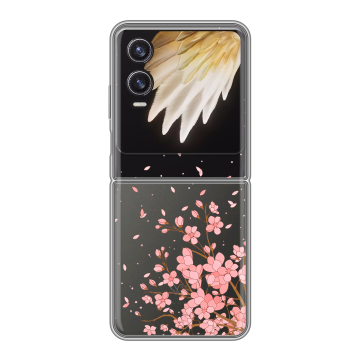 Пластиковый чехол на Tecno Phantom V Flip 2 с принтом Ветка сакуры Пластиковый чехол на Tecno Phantom V Flip 2 с принтом Ветка сакуры